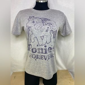 My Little Pony Ponies Forever Shirt Gray Size S Novelty Graphic